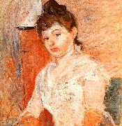 Berthe Morisot Jeune Fille en Blanc Spain oil painting artist